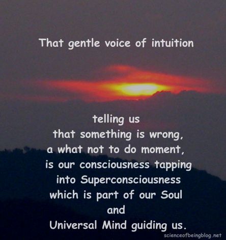 gentle voice of intuition